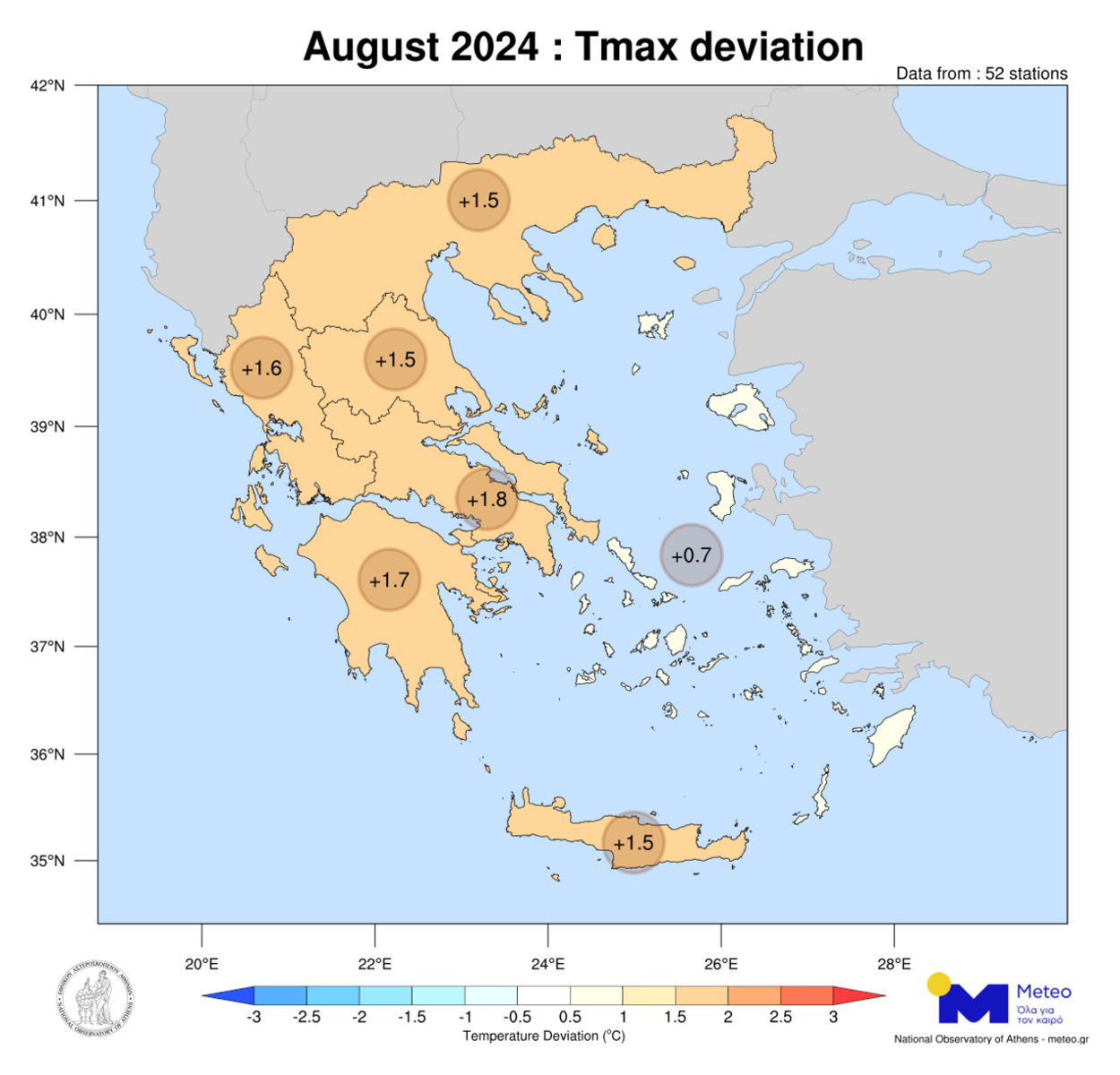 ΚΛΙΜΑΤΙΚΕΣ ΑΠΟΚΛΙΣΕΙΣ Αυγούστου 2024