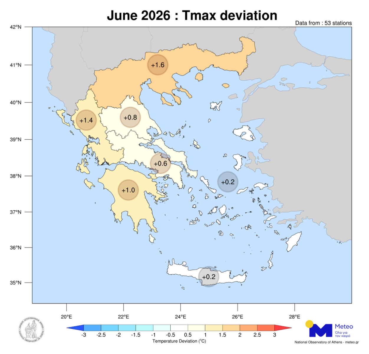 ΚΛΙΜΑΤΙΚΕΣ ΑΠΟΚΛΙΣΕΙΣ Ιουνίου 2026