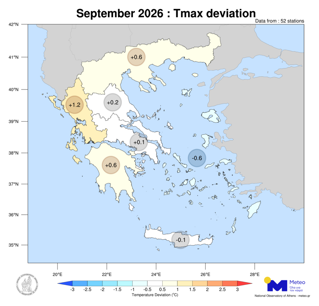 ΚΛΙΜΑΤΙΚΕΣ ΑΠΟΚΛΙΣΕΙΣ Σεπτεμβρίου 2026